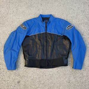 Vintage Vanson Leathers x Buell Motorcycles Hybrid Mesh Riding Jacket Sz L